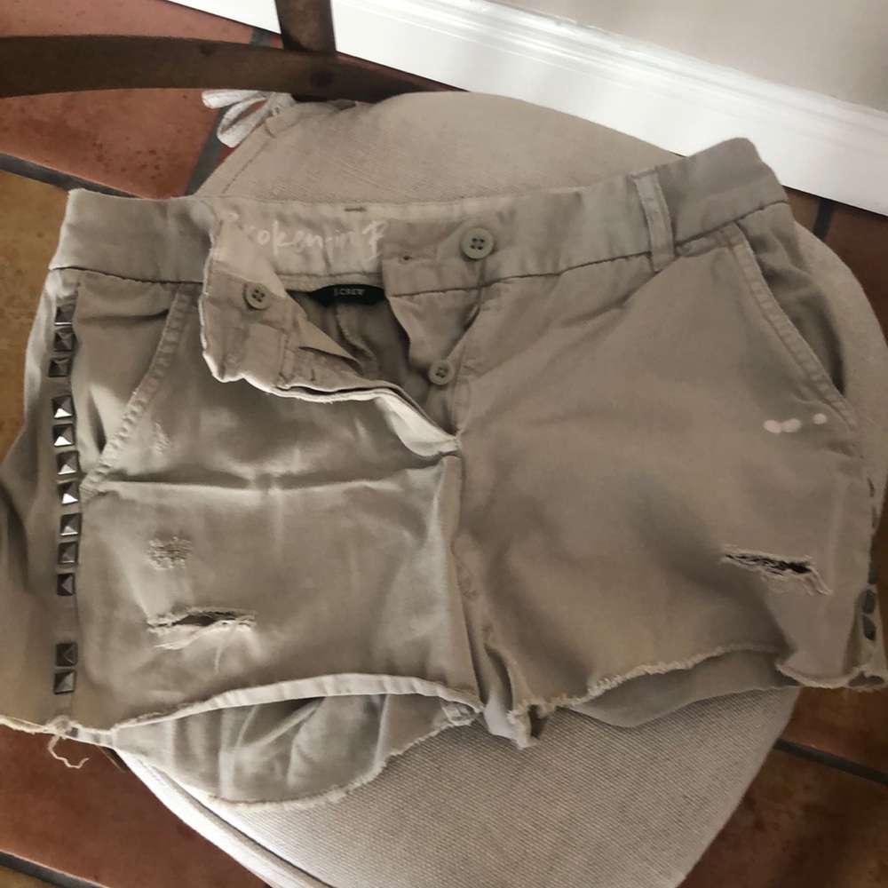 J Crew Broken in Boyfriend cut off shorts